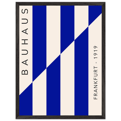 Bauhaus Ausstellung 1923 Blue & Cream - Vibrantwalls