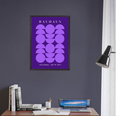 Bauhau 1923 Purple Geometric - Vibrantwalls