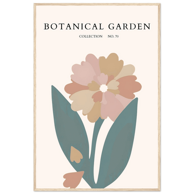 Botanical Garden Framed Poster – Gentle Floral Art Print | Soft Palette Home Decor | Ready-to-Hang - Vibrantwalls