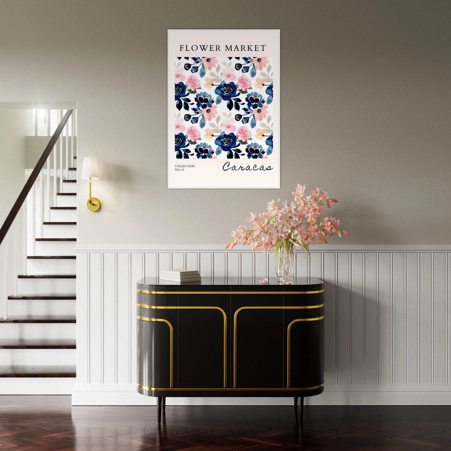 Flower Market Collection No. 63 Framed Poster – Vibrant Watercolor Botanicals | Ready-to-Hang Floral Art - Vibrantwalls