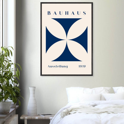 Bauhaus Exhibition 1919 - Navy Cream - Vibrantwalls