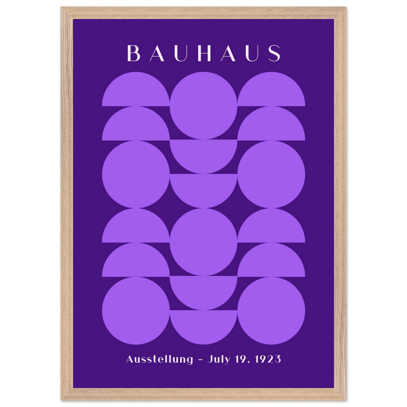 Bauhau 1923 Purple Geometric - Vibrantwalls