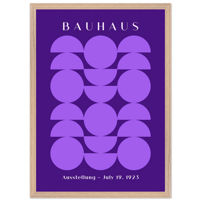 Bauhau 1923 Purple Geometric - Vibrantwalls