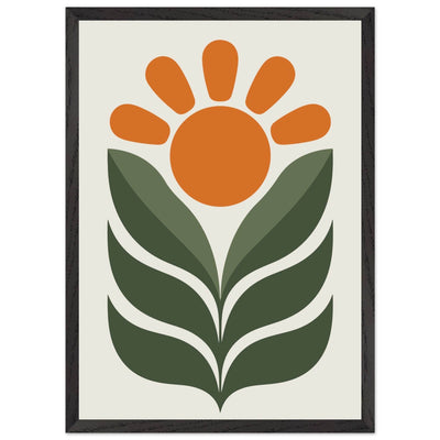 Boho Sun & Leaves Art - Vibrantwalls