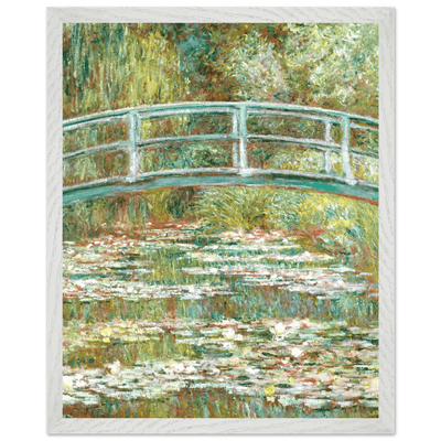 Bridge Over a Pond Art Print - Water Lilies Decorative Artwork for Your Space - Vibrantwalls