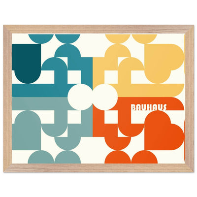 Bauhaus-Style Abstract Geometric Art - Vibrantwalls