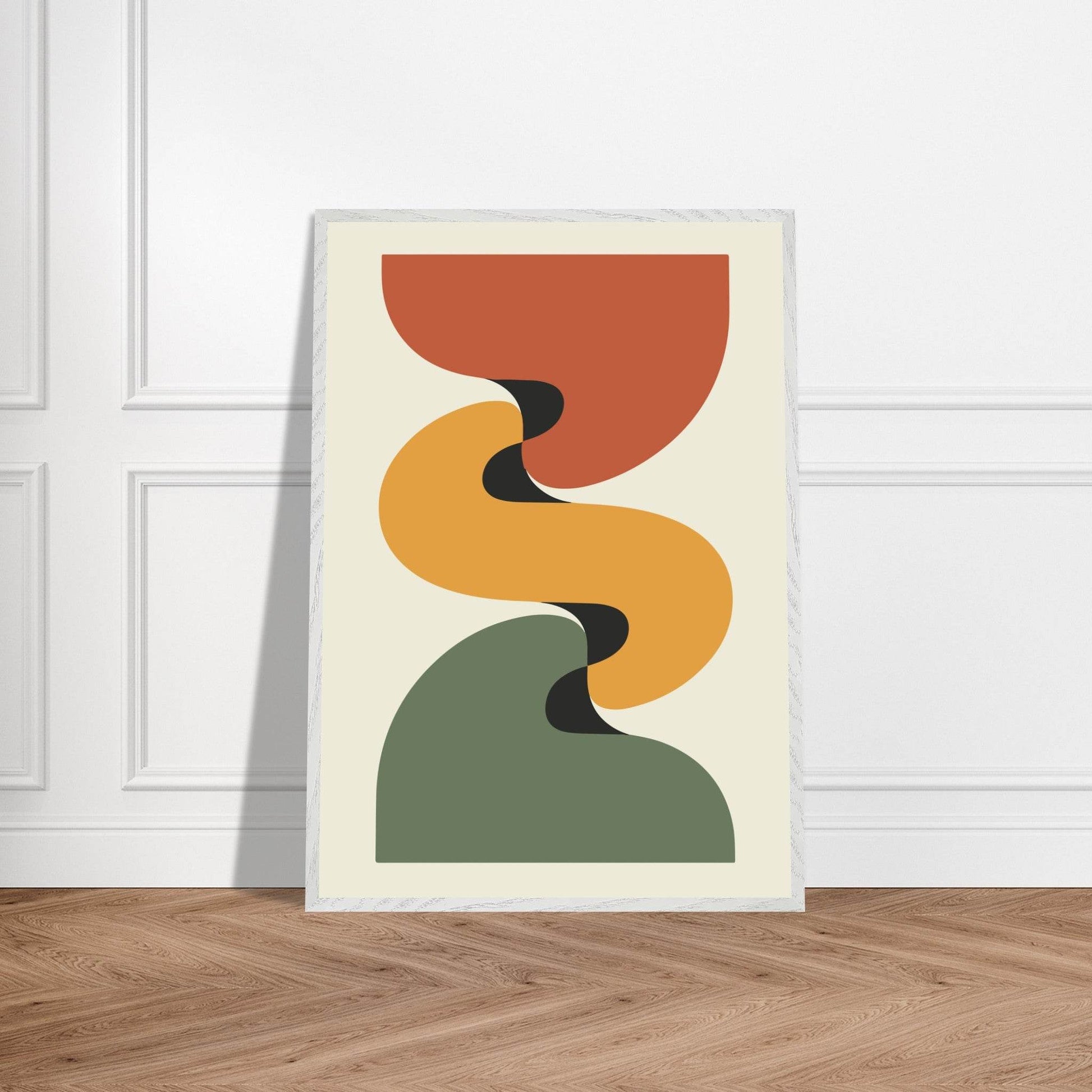 Desert Landscape Abstract Earthy Tones Wall Art - Vibrantwalls