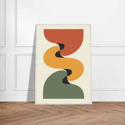 Desert Landscape Abstract Earthy Tones Wall Art - Vibrantwalls