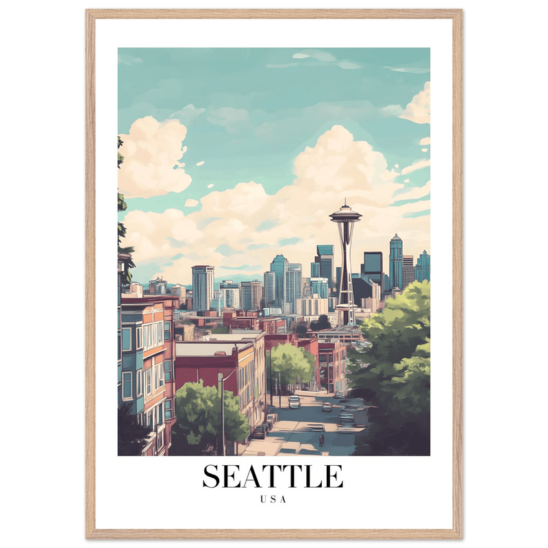 Seattle USA Wall Art - Vibrantwalls