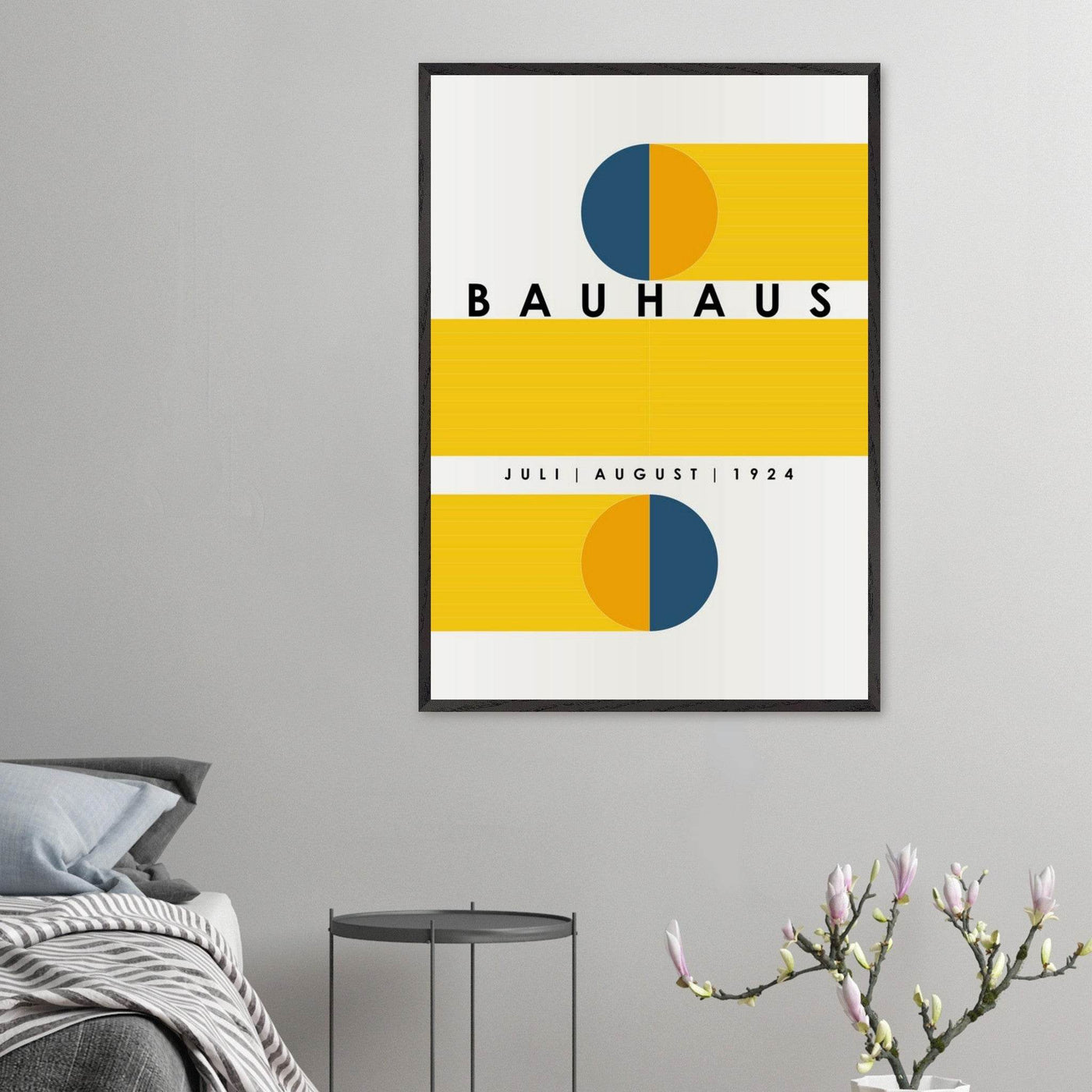 Bauhaus Blue Tunnel Geometric - Vibrantwalls