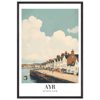 Ayr Scotland Framed Poster – Coastal Charm Wall Art with Vintage Vibe & Wooden Frame - Vibrantwalls