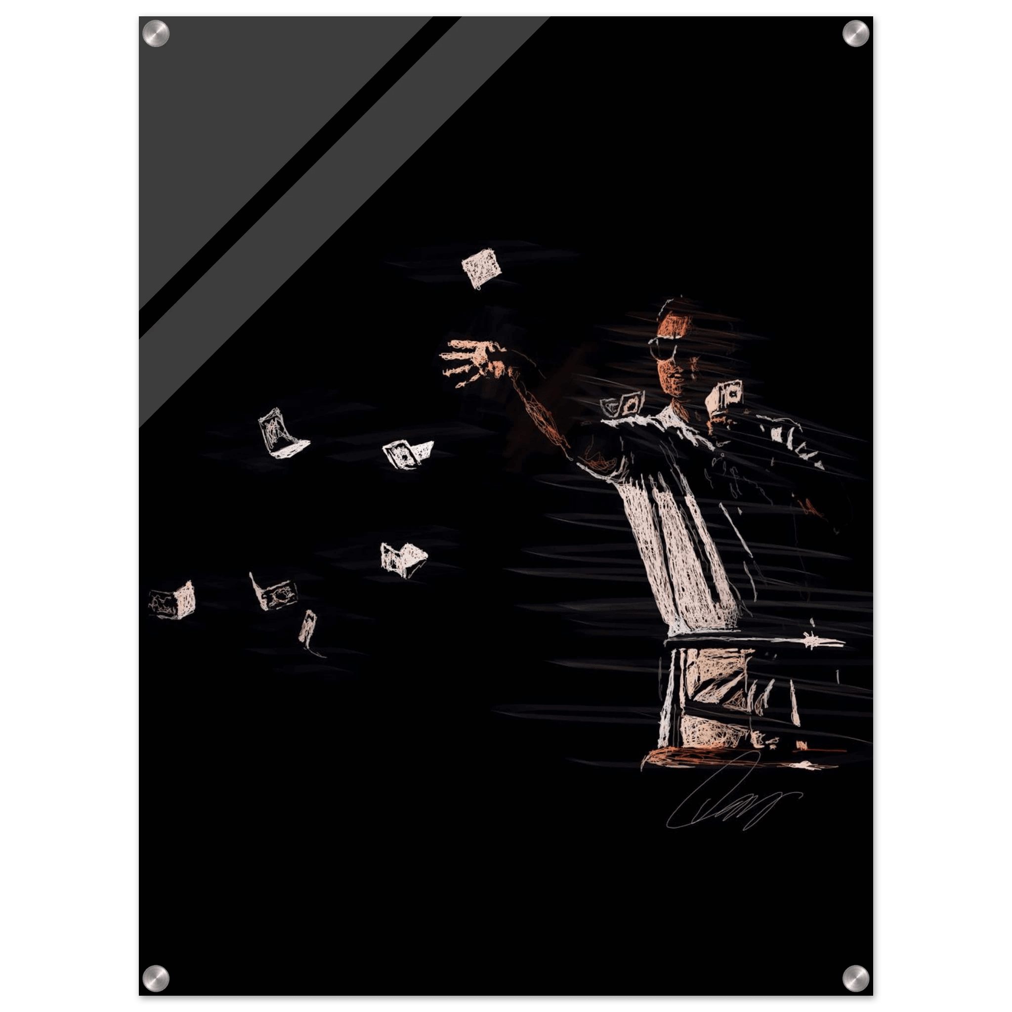 Leonardo DiCaprio Acrylic Art Piece - Catch Me If You Can - Vibrantwalls