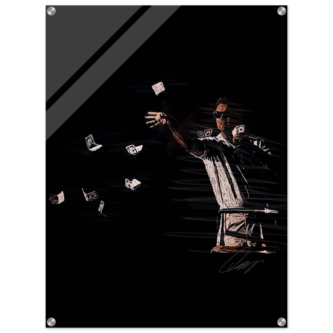 Leonardo DiCaprio Acrylic Art Piece - Catch Me If You Can - Vibrantwalls