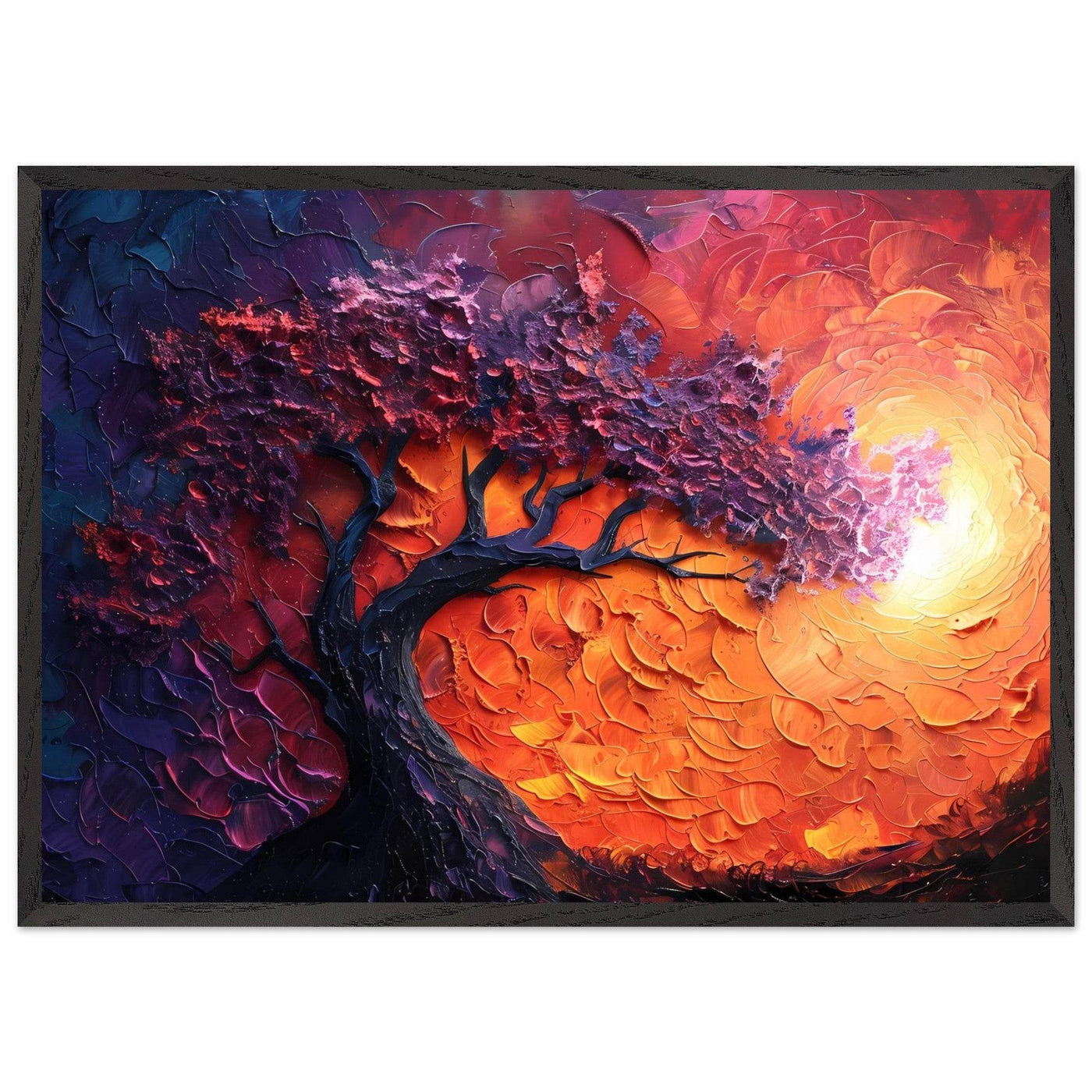 Sunset Hues Vibrant Tree of Life - Vibrantwalls