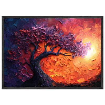 Sunset Hues Vibrant Tree of Life - Vibrantwalls