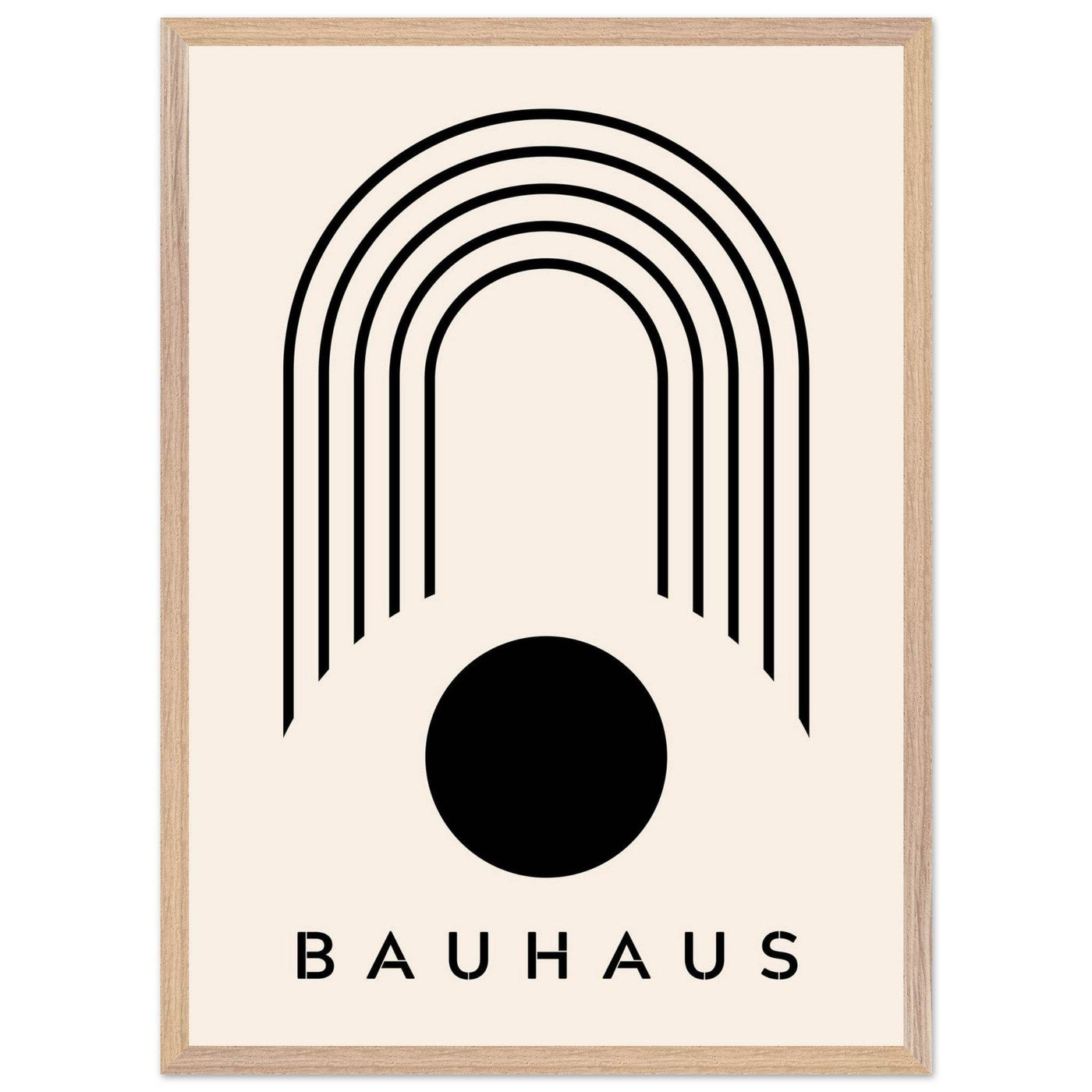 Bauhaus Black & Beige - Vibrantwalls