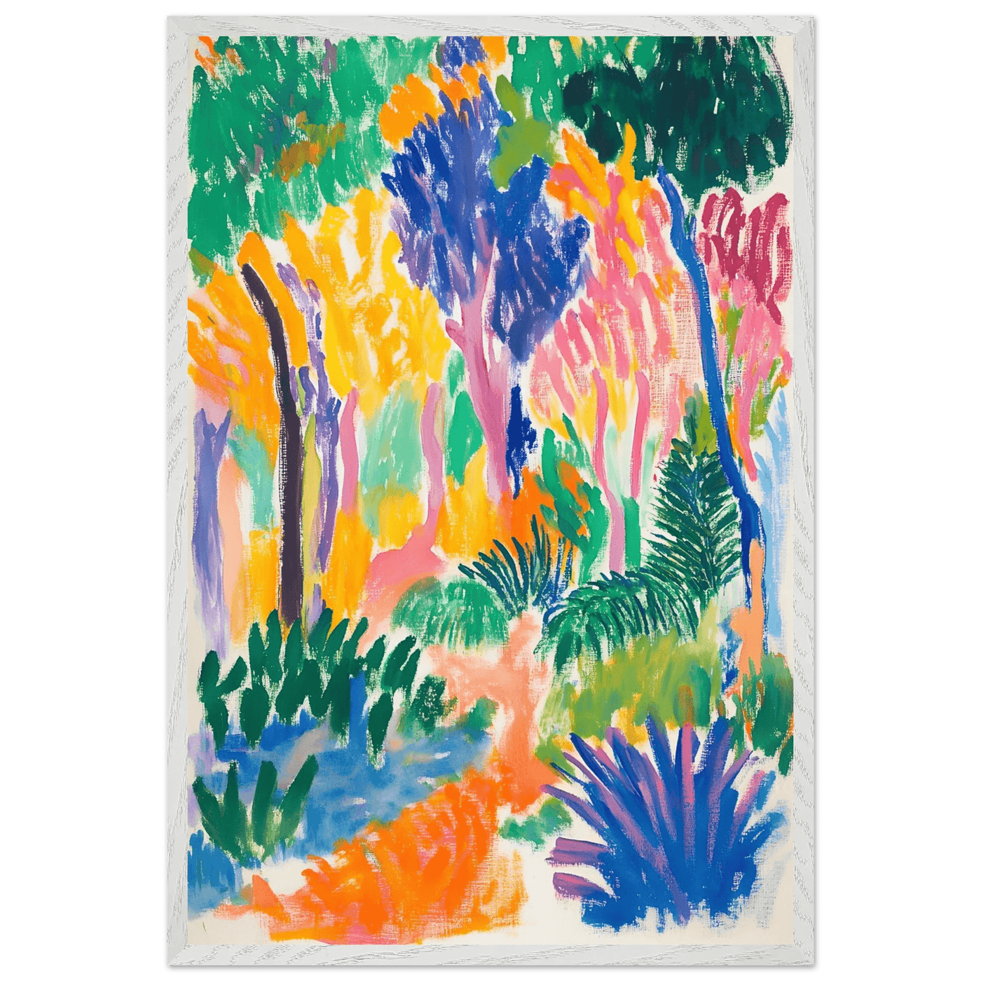 Abstract Foliage Art - Modern Wall Decor for Your Home - Vibrantwalls