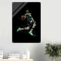 Giannis Antetokounmpo Milwaukee Bucks Acrylic Print – Dynamic NBA Art for Modern Spaces - Vibrantwalls