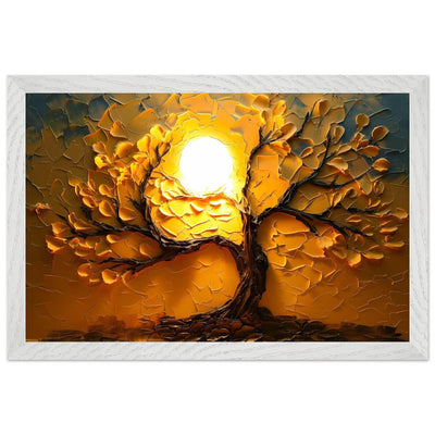 Textured Golden Tree of Life - Vibrantwalls