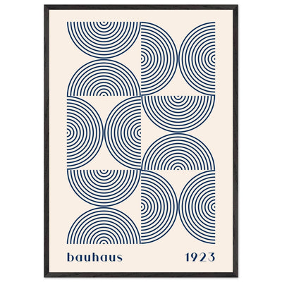 Bauhaus 1923 Navy & Beige - Vibrantwalls