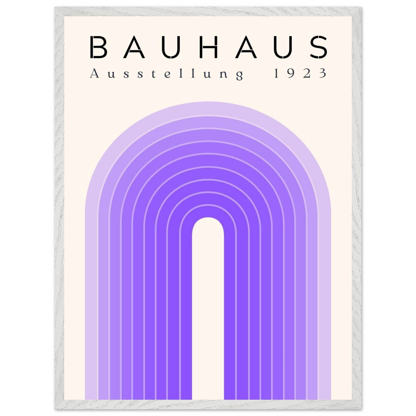 Bauhaus Ausstellung 1923 Violet Movement Style Design Wall Art - Vibrantwalls