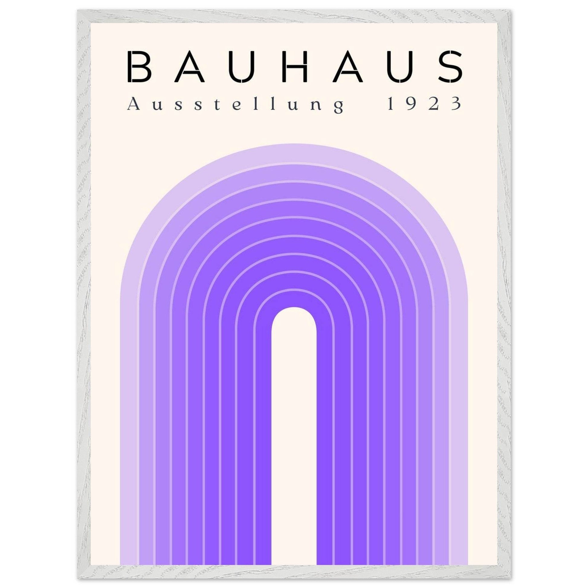 Bauhaus Ausstellung 1923 Violet Movement Style Design Wall Art - Vibrantwalls
