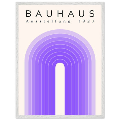 Bauhaus Ausstellung 1923 Violet Movement Style Design Wall Art - Vibrantwalls