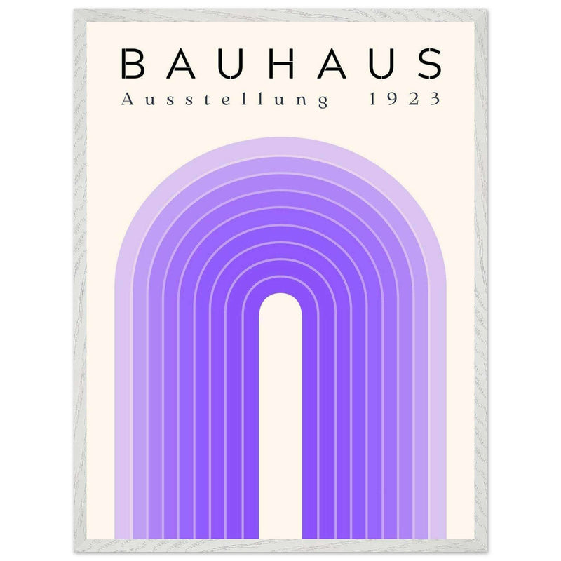 Bauhaus Ausstellung 1923 Violet Movement Style Design Wall Art - Vibrantwalls
