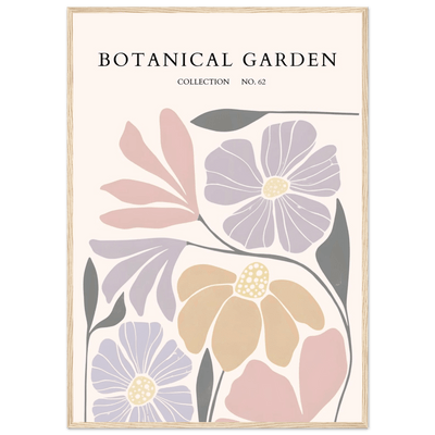 Botanical Garden Framed Posters – Soft Hues & Abstract Floral Prints | Ready-to-Hang Wall Art - Vibrantwalls