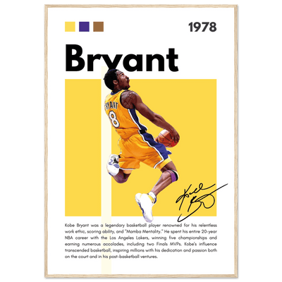 Kobe Bryant Number 24 Lakers Modern Print - Vibrantwalls