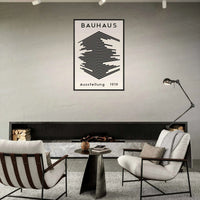Bauhaus Black White Geometric Wall Art - Vibrantwalls