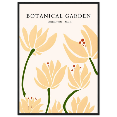 Botanical Garden Framed Art Print – Minimalist Floral Design & Nature-Inspired Posters | Ready-to-Hang - Vibrantwalls