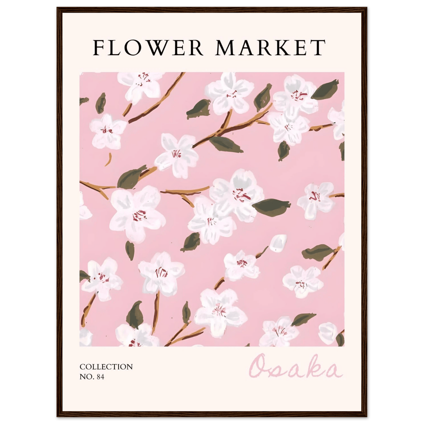 Sakura Pink Bloom Framed Poster – Delicate Floral Art Print | Ready-to-Hang in Your Choice of Frame - Vibrantwalls