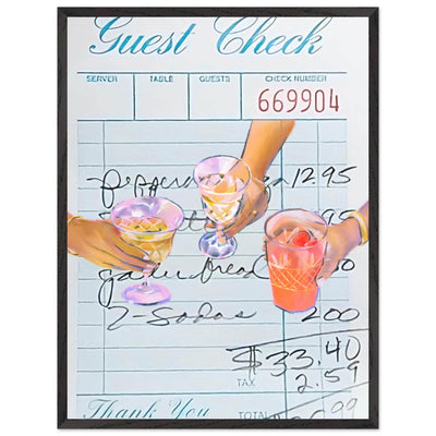 Guest Check Cocktail - Vibrantwalls