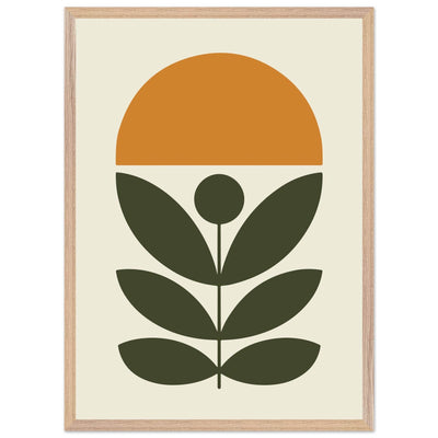 Abstract Botanical Green Plant Modern Art - Vibrantwalls