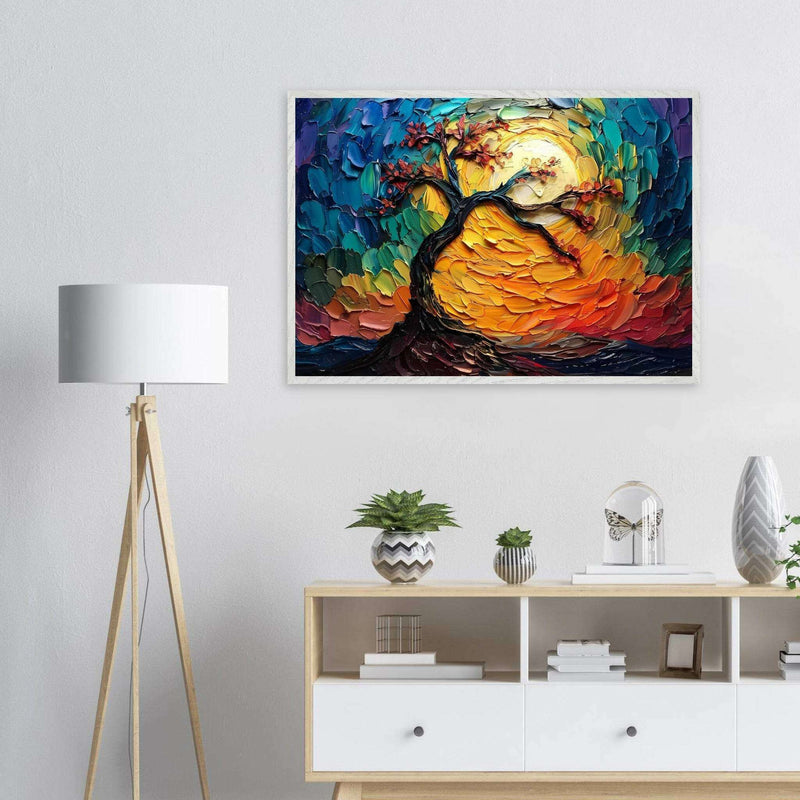 Impasto Tree of Life Poster - Vibrantwalls