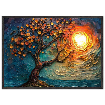 Tree of Life Textured Sunset Palette - Vibrantwalls