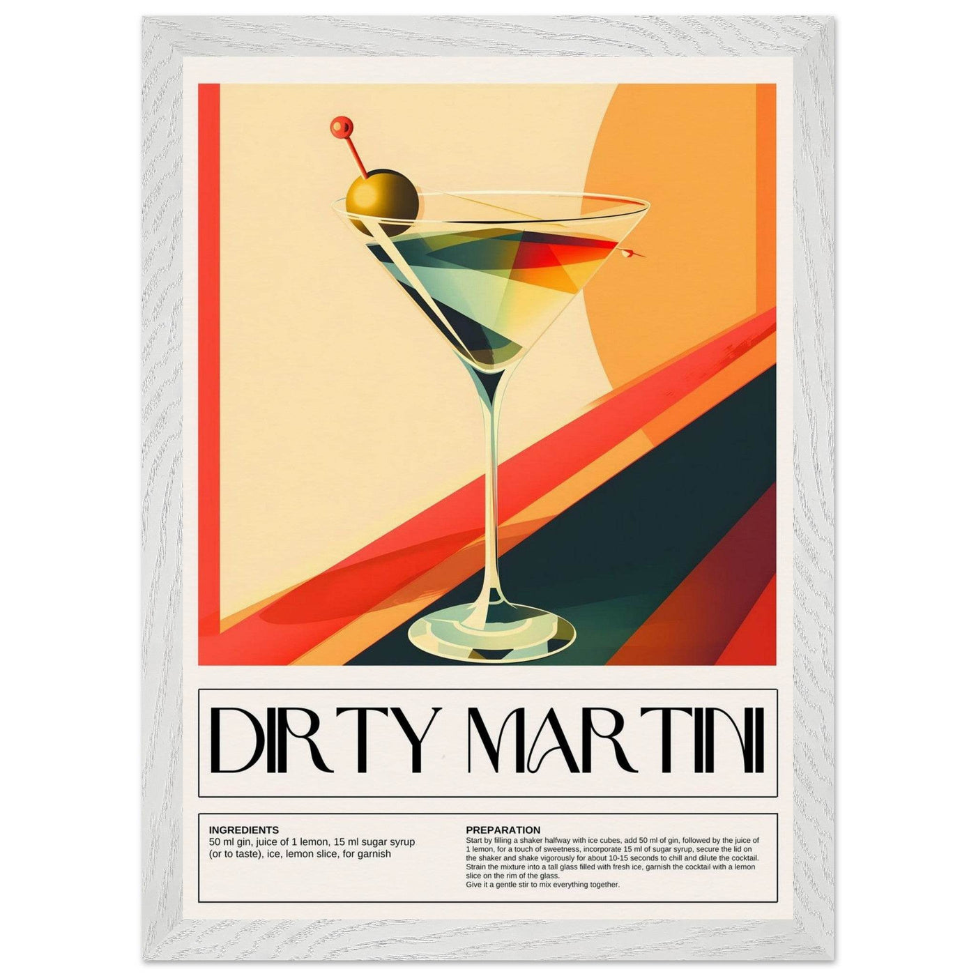 Abstract Dirty Martini - Vibrantwalls