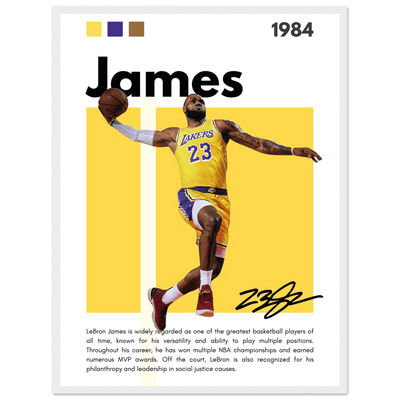 LeBron James King James Lakers Art Print - Vibrantwalls