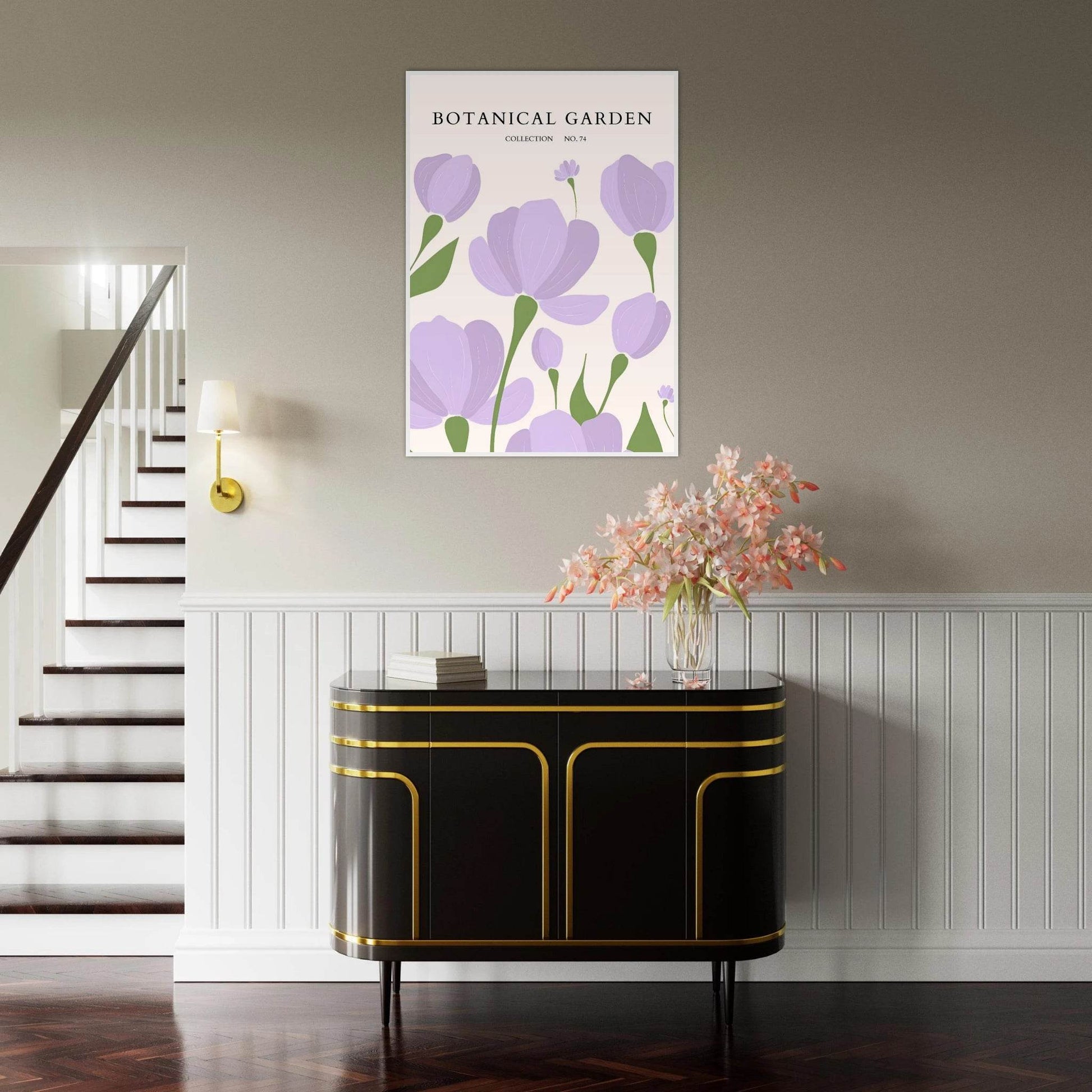 Botanical Garden Elegant Lavender Bloom Art Print - Vibrantwalls