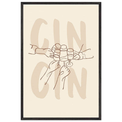 Framed Gin Quote Artwork for Gin Lovers - Perfect Decor for Home or Bar - Vibrantwalls
