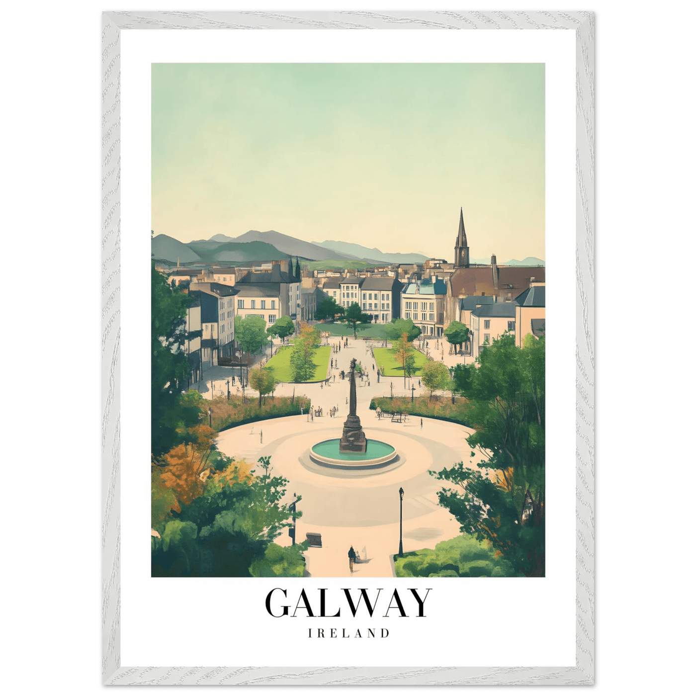Galway Ireland Framed Poster – Vintage Travel Wall Art with Rustic Charm & Your Choice of Frame - Vibrantwalls