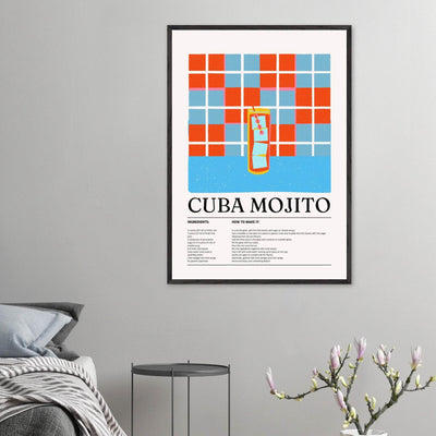Cuba Mojito Cocktail Recipe - Vibrantwalls