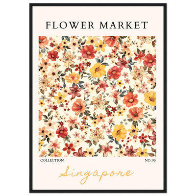 Flower Market Collection Framed Posters – Vibrant Floral Art Prints | Ready-to-Hang in Your Choice of Frame - Vibrantwalls