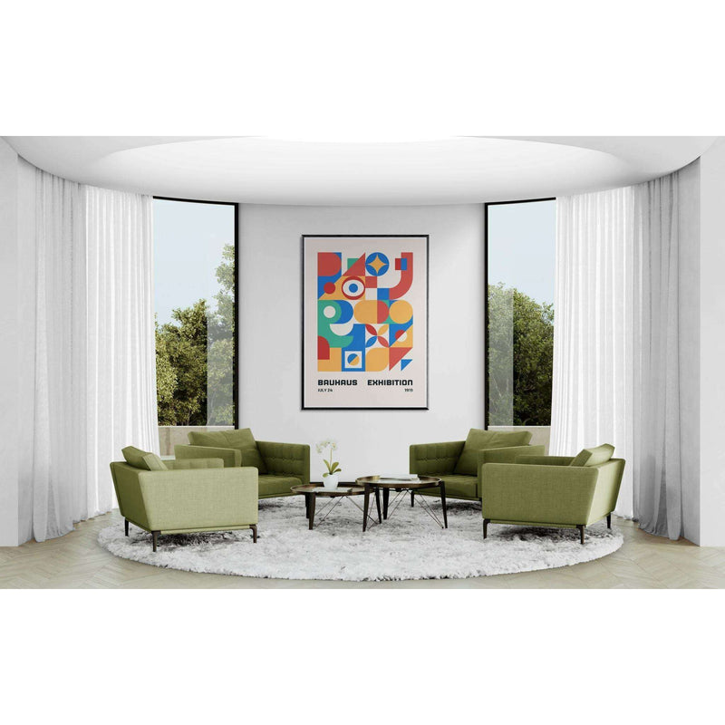 Bauhaus Exhibition 1919 Vibrant Geometric Wall Art - Vibrantwalls