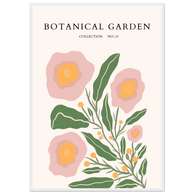 Botanical Garden Collection Framed Poster - Abstract Floral Art Prints in Soft Pinks & Greens | Ready-to-Hang - Vibrantwalls