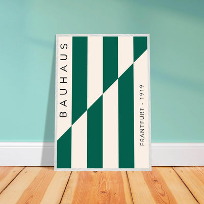 Bauhaus Emerald Green & Cream Modern - Vibrantwalls