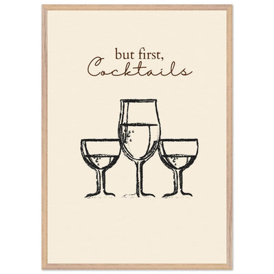 But First Cocktails - Vibrantwalls