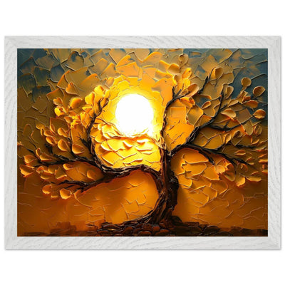 Textured Golden Tree of Life - Vibrantwalls