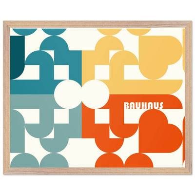 Bauhaus-Style Abstract Geometric Art - Vibrantwalls